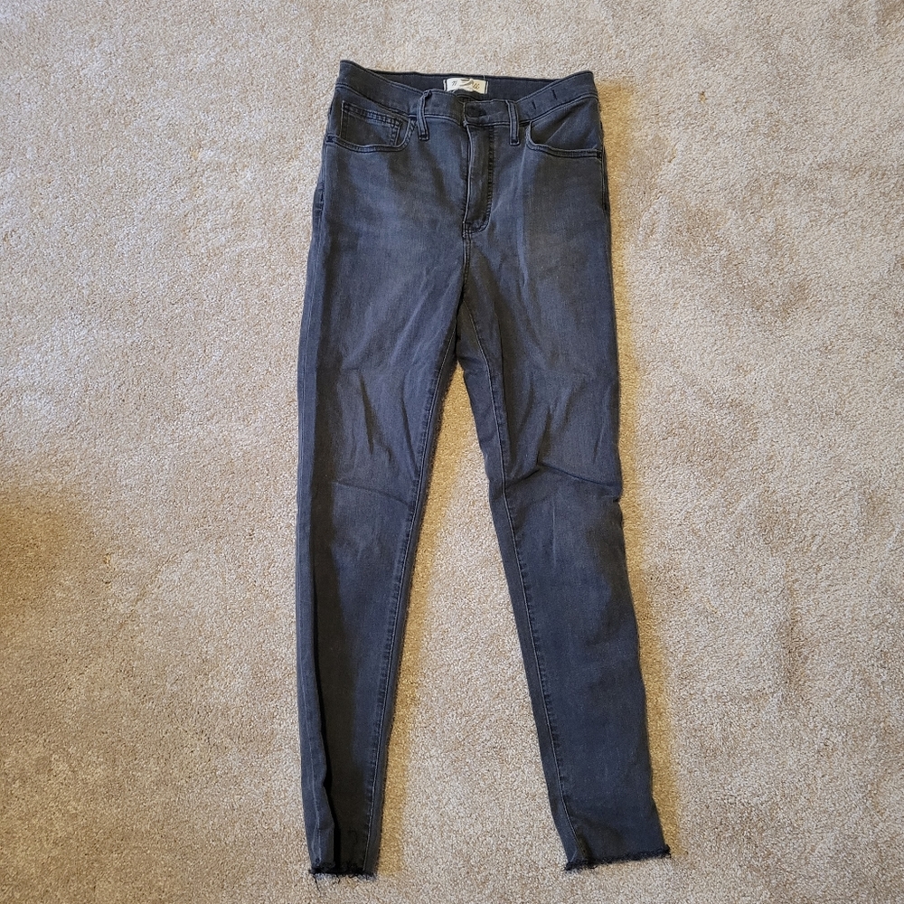 10" skinny high rise madewell jeans